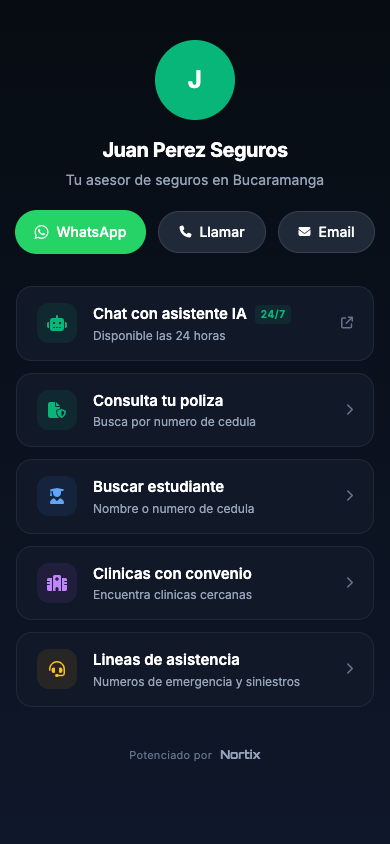 Portal para clientes en celular